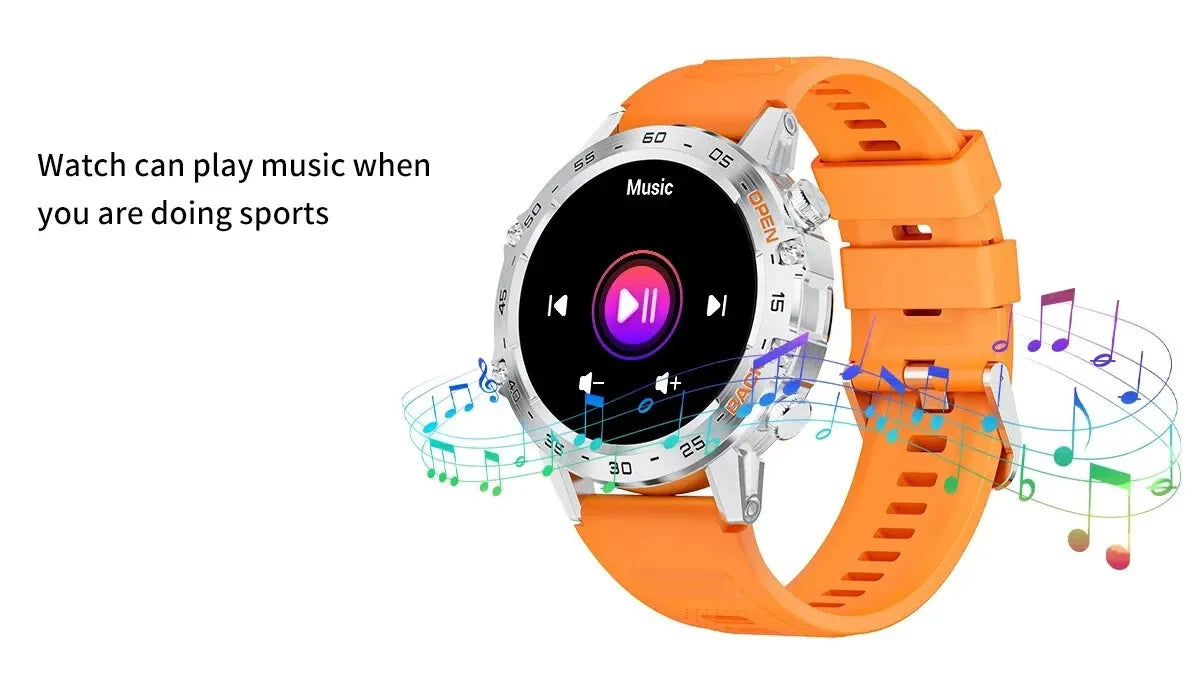 New1.39" Bluetooth Call Smart Watch Men Outdoor Sport Fitness Heart Rate Health Monitoring Smartwatch for Android IOS Phone