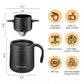 304 Stainless Steel Portable Coffee & Tea Dripper Set