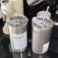 Leak-Proof Insulated Stainless Steel Thermos Cup with Straw