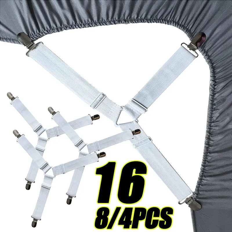 Adjustable Bed Sheet Clips Set – Keep Sheets Tight & Secure