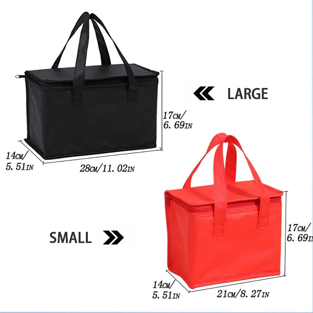 Portable Lunch Cooler Bag Folding Insulation Picnic Ice Pack Food Thermal Bag Drink Carrier Insulated Bags Food Delivery Bag