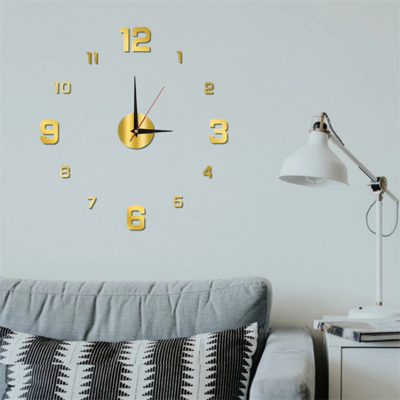Transform Your Space: 3D Luminous Frameless DIY Wall Clock