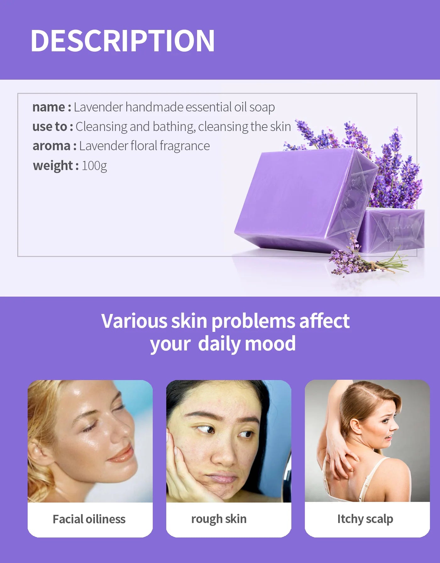 Lavender Essential Oil Soap (Handmade)