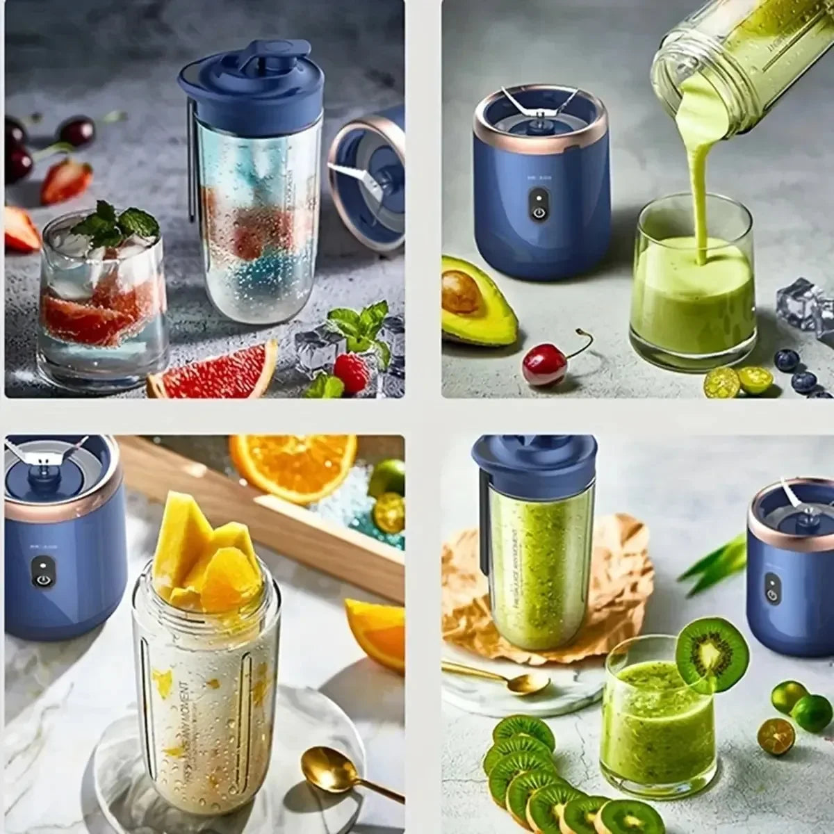 400ml Portable USB Blender – Electric Travel Juicer for Smoothies & Milkshake