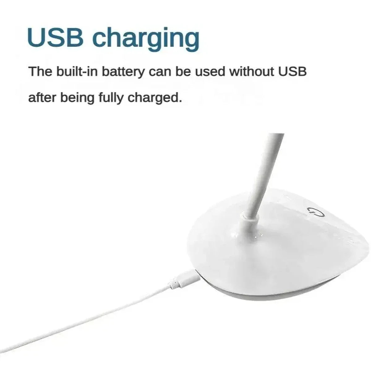 Portable LED Desk Lamp: USB Charging, Touch Dimming & Eye Protection