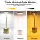 USB Rechargeable Classic Table Lamp: Touch Control & 3 Colors