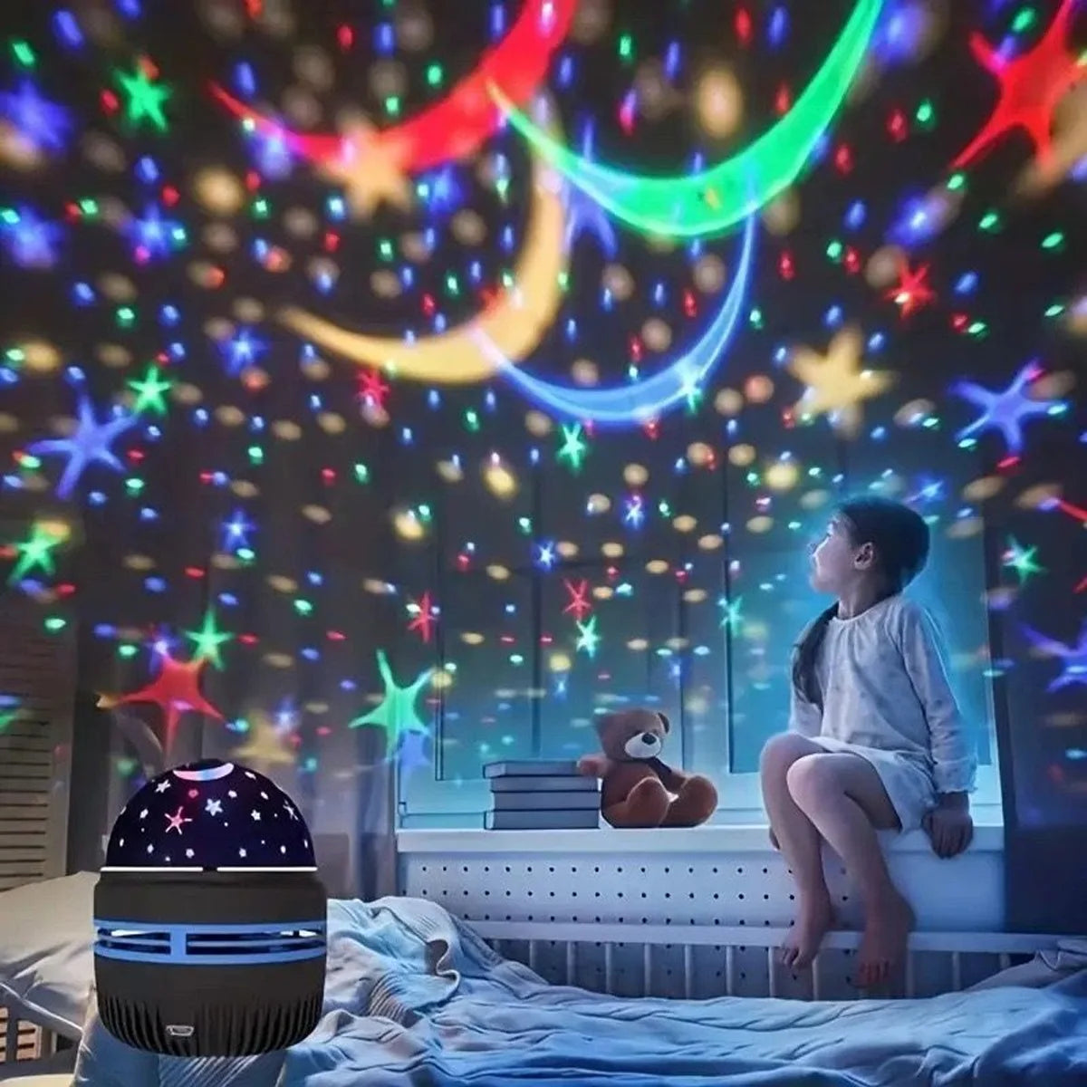 Vortex Star LED Projector Light with Water Ripple Effects