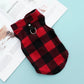 Dog Clothing Pet Clothing Polar Fleece Vest Grid Thickened Cat Traction Pet Supplies Cat Clothing Dog Clothing
