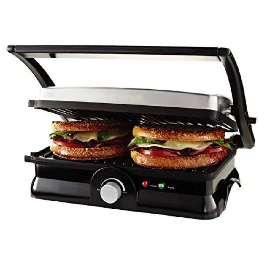 Compact Panini Maker for Small Portions Ideal for Home Use and Office Snacks Efficiently Grills Sandwiches with Even Heat Distr