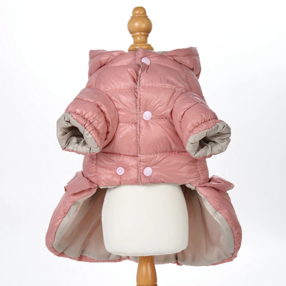 Autumn Winter Pet Dog Coat For Small Medium Dog Cat Warm Fleece Clothing Puppy Windproof Solid Jacket Chihuahua Bulldog Costume