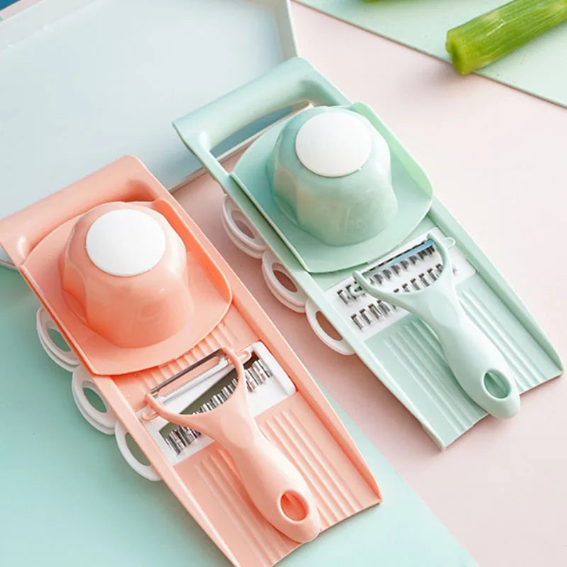 Multifunctional Vegetable & Fruit Slicer - Potato Shredder & Grater with Handle!