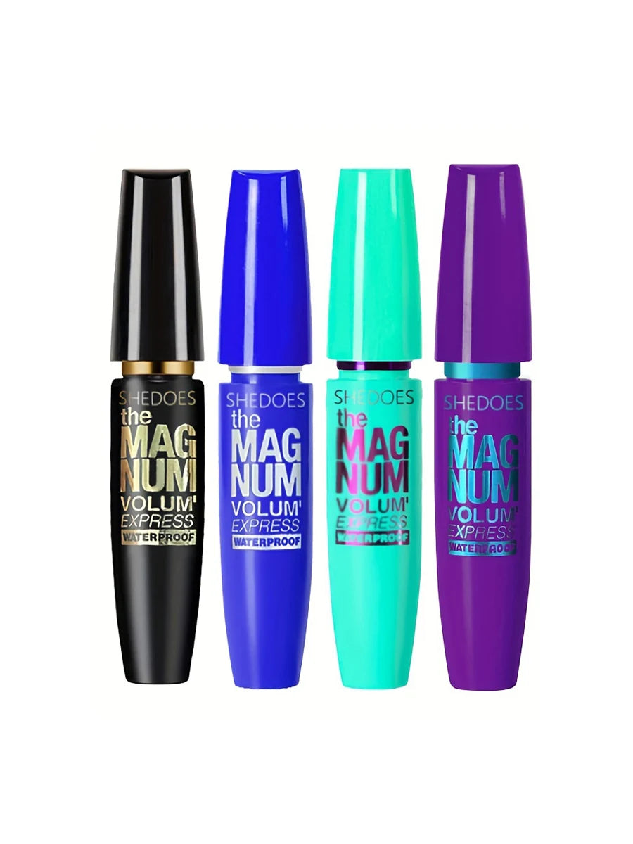 4D Black Mascara Thickening, Lengthening, Curling, Waterproof Liquid Fiber Mascara