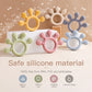 Food-Grade Silicone Teether Ring - Safe Sensory Toy for Babies 0-12 Months!