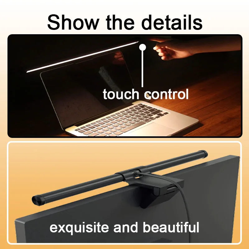 GB LED Monitor Light Bar: Dimmable Atmosphere Lamp for Work & Gaming