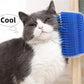 Massage Pet Cat Brush Corner Scrape Hair Removal Beauty Clean Corner Brush Removable Scratcher Comb for Kitten Cat