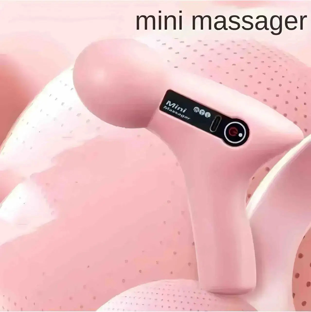 (No Silicone Sleeve) Handheld Body Massage Products Mini Silent Electric Wireless Fascial Gun Portable Massager Stick Vibration