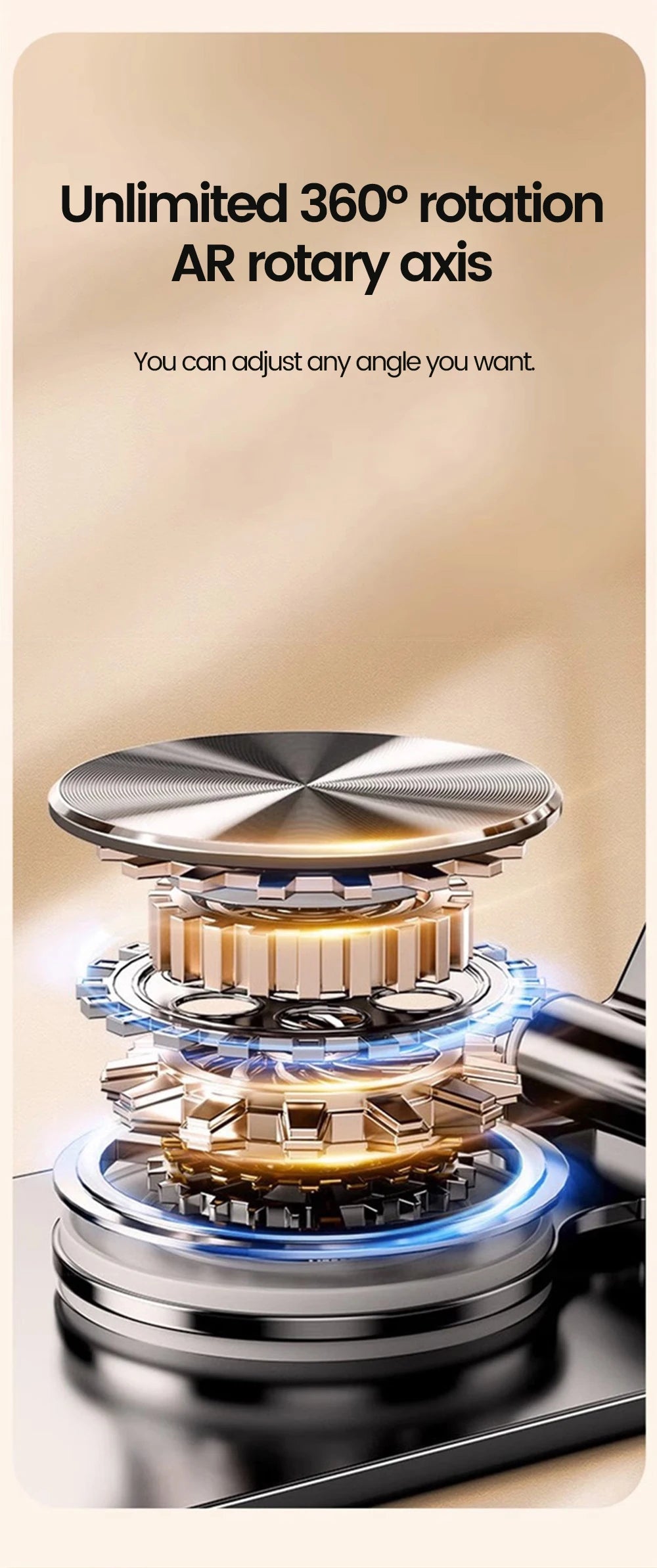 Rotating Phone Tablet Stand – Desktop Mount for iPhone & iPad