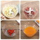 500/900ML Manual Meat Mincer & Garlic Chopper – Kitchen Vegetable Cutter
