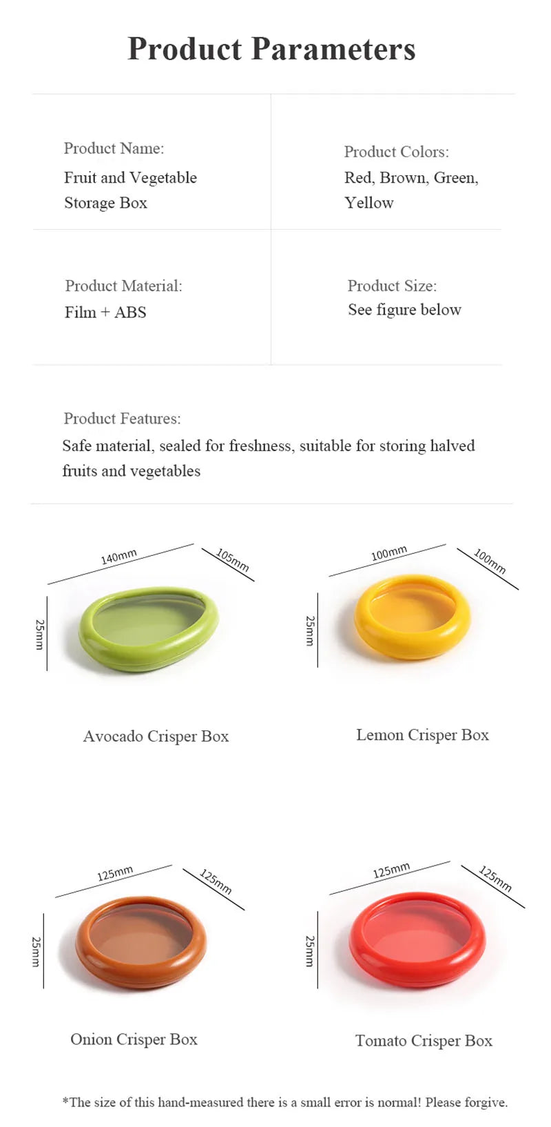 Airtight Fresh Storage Box for Fruits & Veggies - Reusable & Transparent!