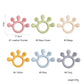 Food-Grade Silicone Teether Ring - Safe Sensory Toy for Babies 0-12 Months!