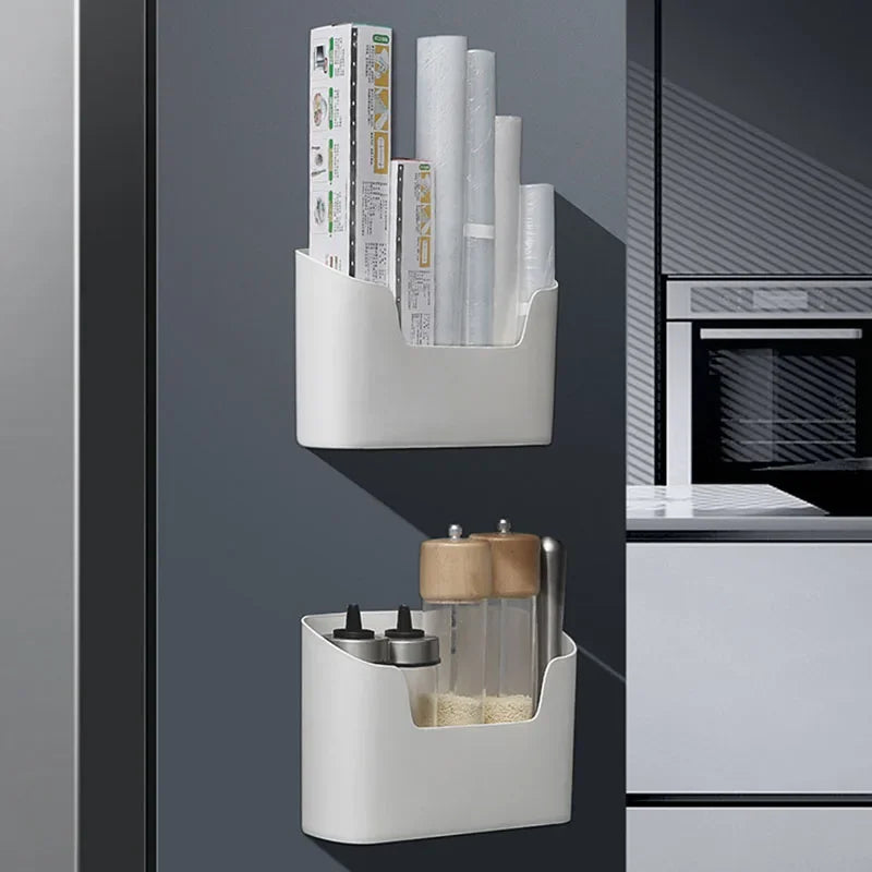 Kitchen Wall-Mounted Adhesive Storage Rack