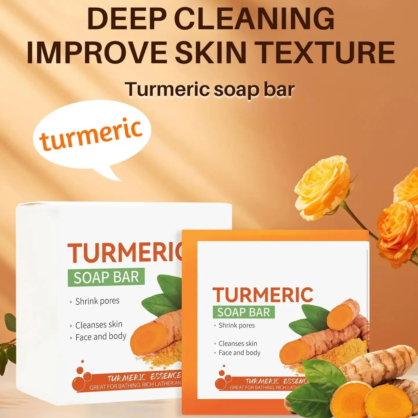 Handmade Turmeric Soap – Brightening & Underarm Lightening