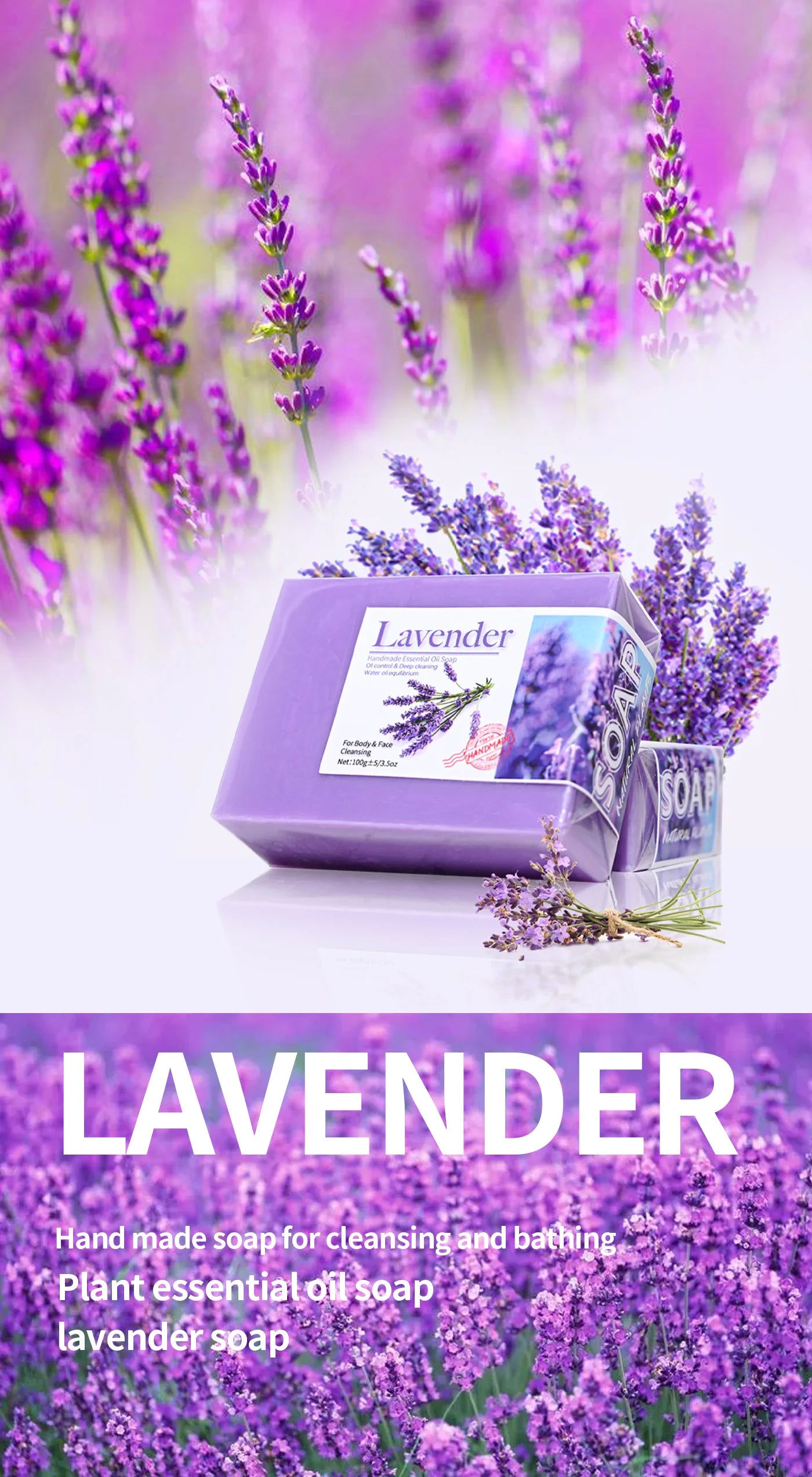 Lavender Essential Oil Soap (Handmade)
