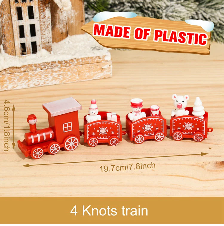 Christmas Train Merry Christmas Decorations For Home 2024 Cristmas Ornament Xmas Navidad Noel Gifts Happy New Year 2025 Decor