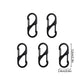 5PCS Tactical S Type Carabiner Camping Equipment Anti-Theft Aluminium Alloy Carabiner Mini Keychain Hook Hiking Backpack Buckle