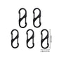 5PCS Tactical S Type Carabiner Camping Equipment Anti-Theft Aluminium Alloy Carabiner Mini Keychain Hook Hiking Backpack Buckle