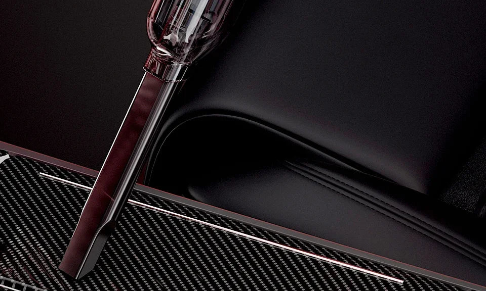 Cordless car vacuum - strong suction, portable, handheld. Perfect for quick clean-ups in your car! 🚗
