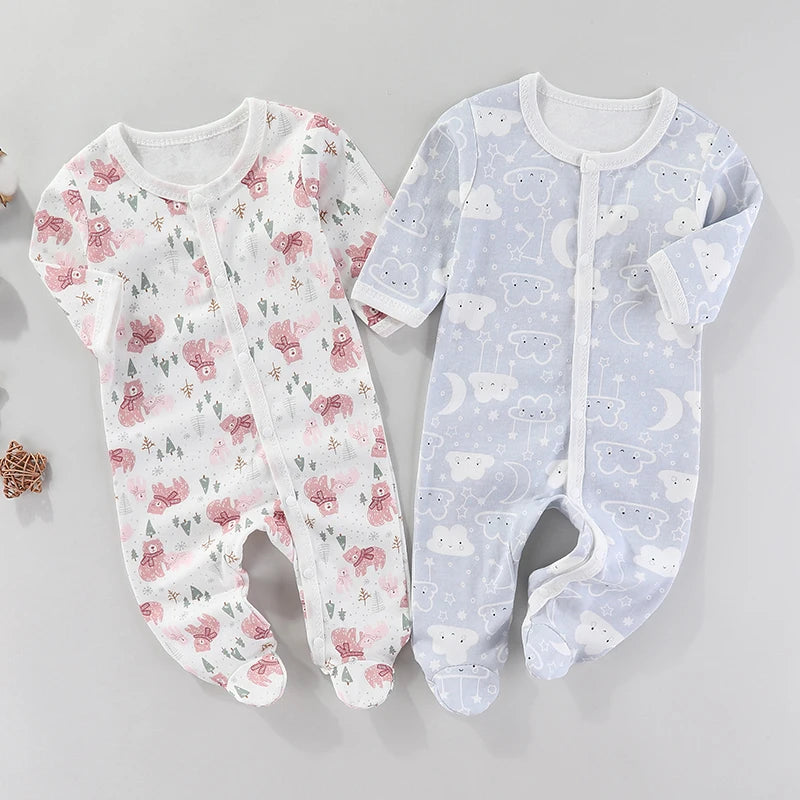 Newborn Baby Clothes New Autumn Winter Baby Bodysuit Summer Girl Romper Soft Boys Jumpsuit Children's Clothes 0 to 9 Months