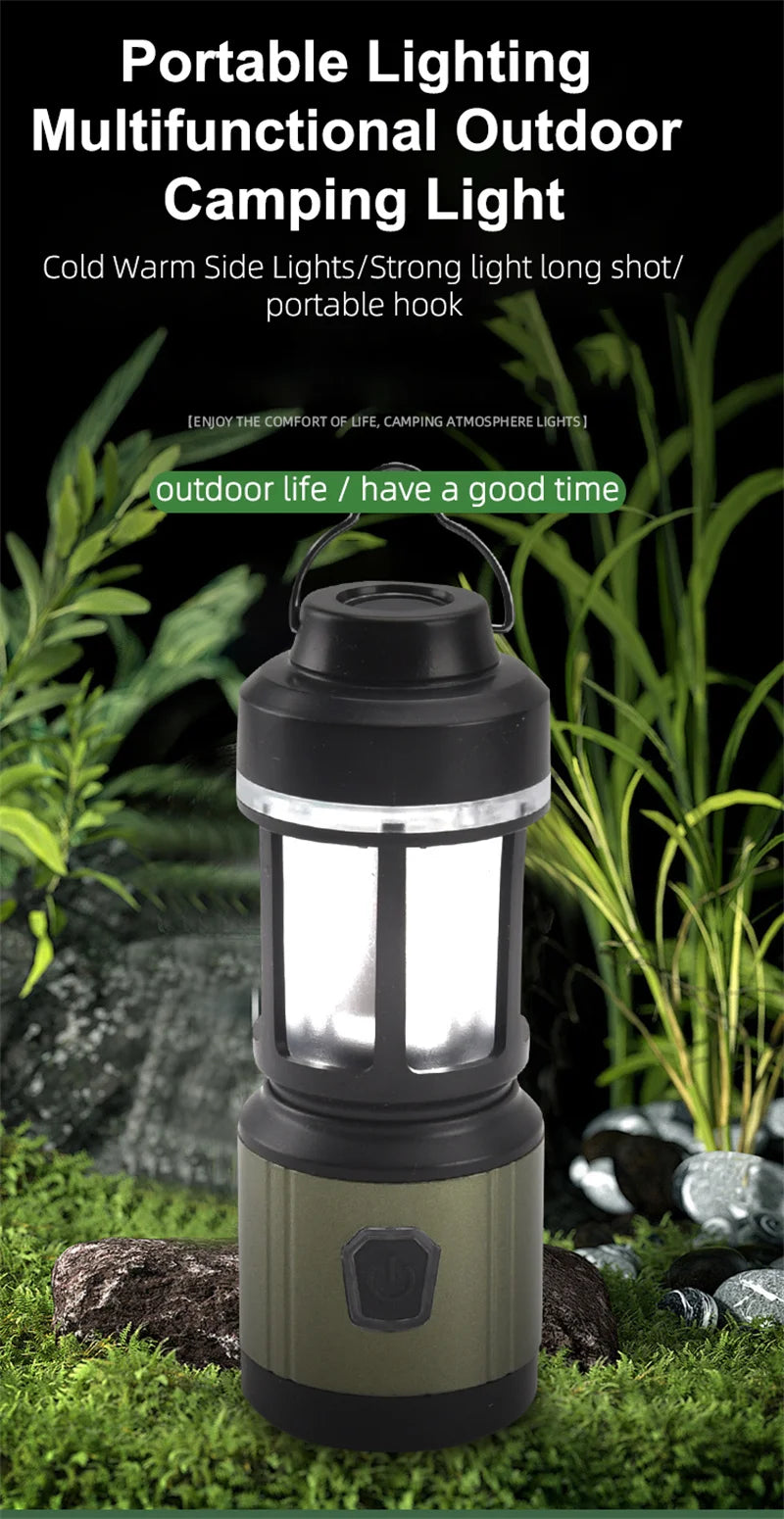 WEST BIKING Camping Tent Hanging Light Portable Camping Lanterns USB Rechargeable Led Light Camp Lamp for Outdoor Emergency