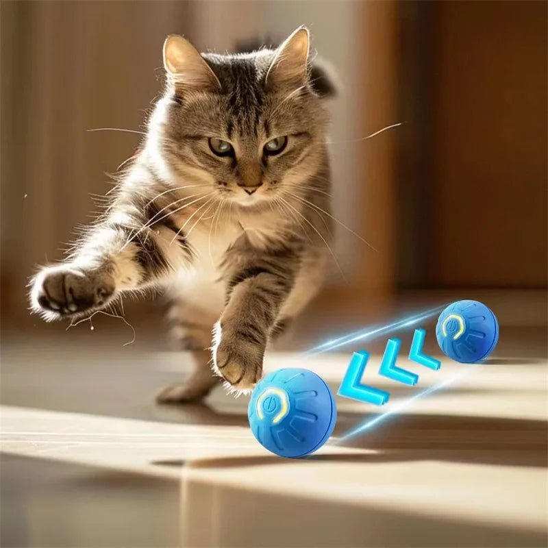 Smart Dog / Cat Toy Ball Electronic Interactive Pet Toy Moving Ball USB Automatic Moving Bouncing for Puppy Birthday Gift Cat Products
