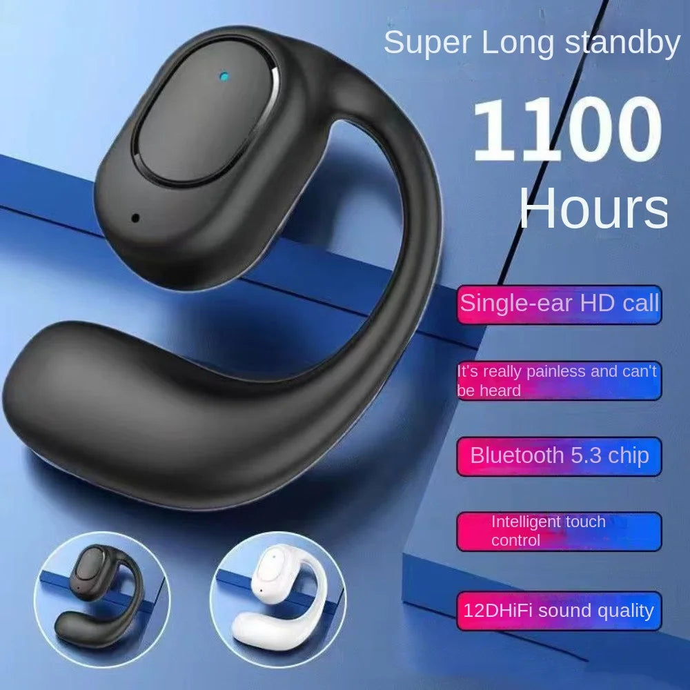Bone Conduction Sports Headphones - Bluetooth 5.3 Ear Hook