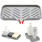 Multifunctional Silicone Sink Tray with Drain - Soap Holder, Sponge & Brush Organizer for Kitchen & Bathroom
