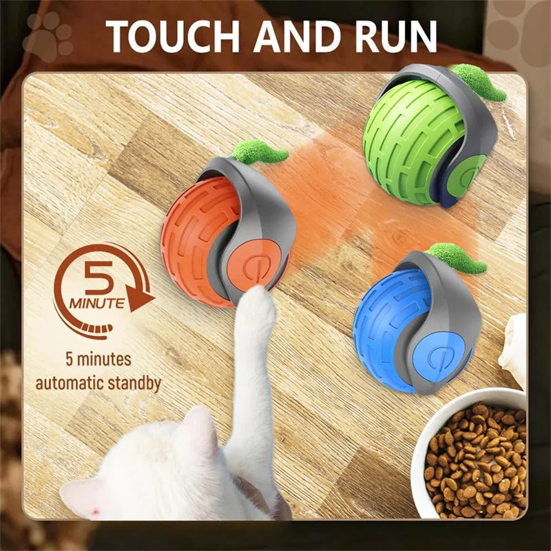 Smart Cat Toys: Automatic Rolling Interactive Ball (USB Rechargeabe