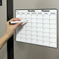 Fashionable magnetic dry erase calendar, multi-functional monthly refrigerator planner, kitchen decoration