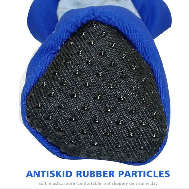 4-Pack Waterproof Anti-Slip Pet Dog Shoes for Small Pets