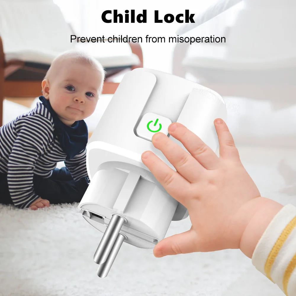 16A Mini WiFi Smart Plug: Control with App, Siri, Alexa & Google