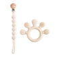 Food-Grade Silicone Teether Ring - Safe Sensory Toy for Babies 0-12 Months!