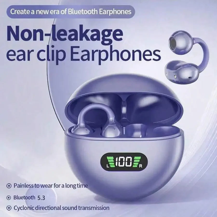 Open-Ear Wireless Earbuds | BT 5.3 & Digital Battery Display