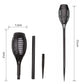 12LED Solar Flame Torch Light Flickering Light Waterproof Outdoor Garden Decoration Landscape Lawn Path Yard Patio Floor Lamps
