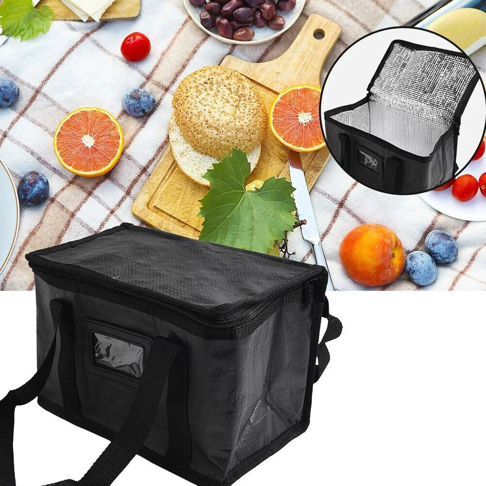 Insulated Thermal Cooler Bag Drink Storage Large Chilled Bags Cool Lunch Foods Lunch Box Zip Picnic Tin Foil Food panier repas