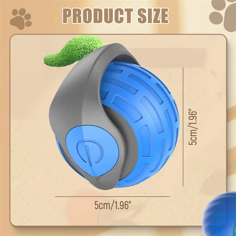Smart Cat Toys: Automatic Rolling Interactive Ball (USB Rechargeabe