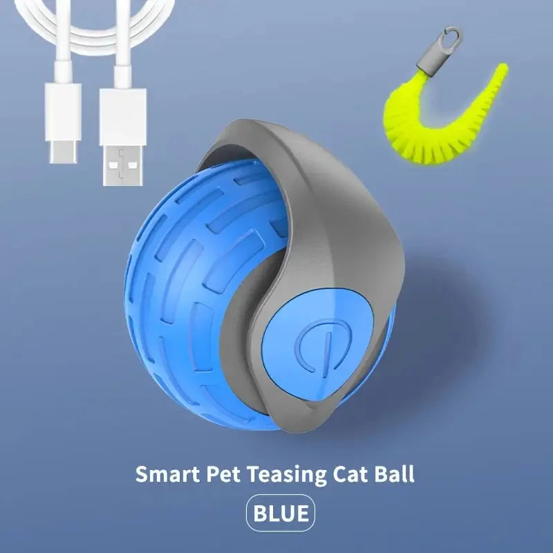 Smart Cat Toys: Automatic Rolling Interactive Ball (USB Rechargeabe