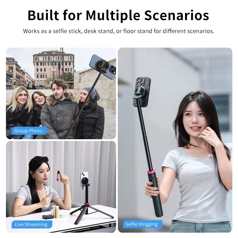 MagSafe Selfie Stick Tripod (1.53M) w/ Bluetooth Remote