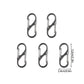 5PCS Tactical S Type Carabiner Camping Equipment Anti-Theft Aluminium Alloy Carabiner Mini Keychain Hook Hiking Backpack Buckle