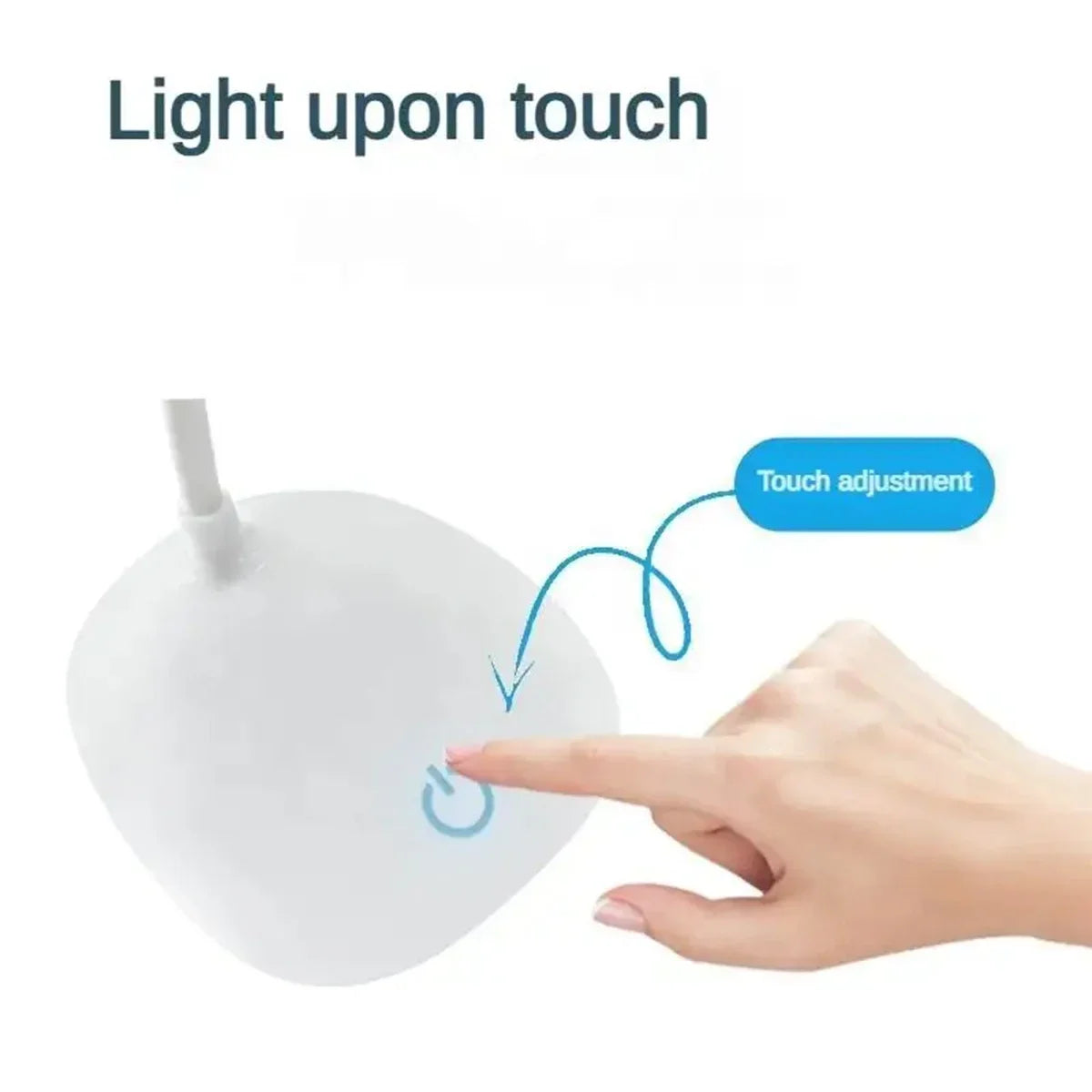 Portable LED Desk Lamp: USB Charging, Touch Dimming & Eye Protection
