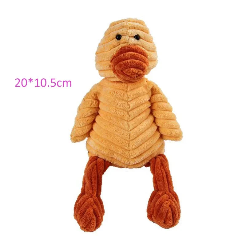 Bite-Resistant Plush Animal Squeaky Toy – Perfect for Small & Large Dogs!